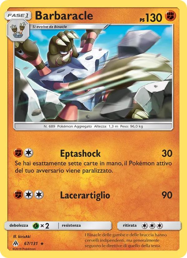Barbaracle Apocalisse Di Luce 67/131