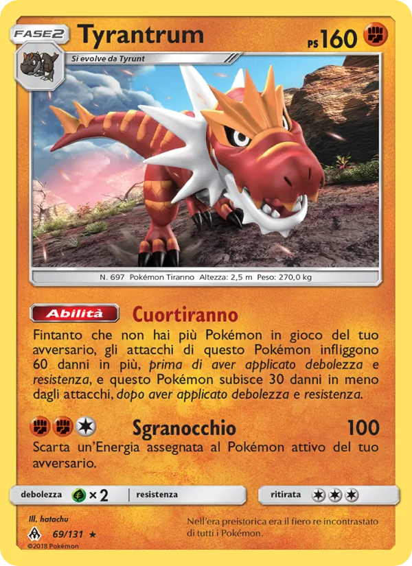 Tyrantrum Apocalisse Di Luce 69/131