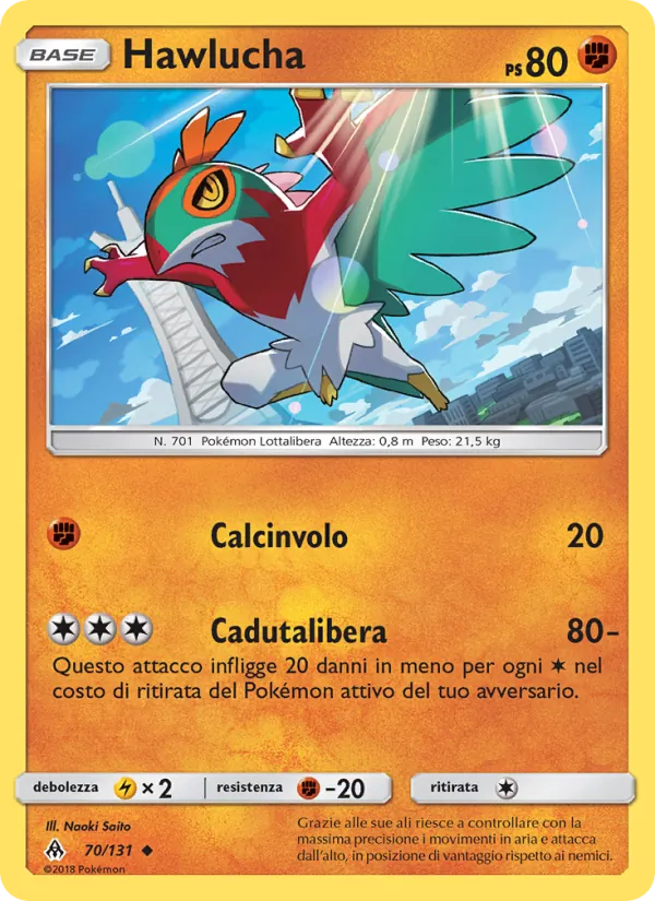 Hawlucha Apocalisse Di Luce 70/131