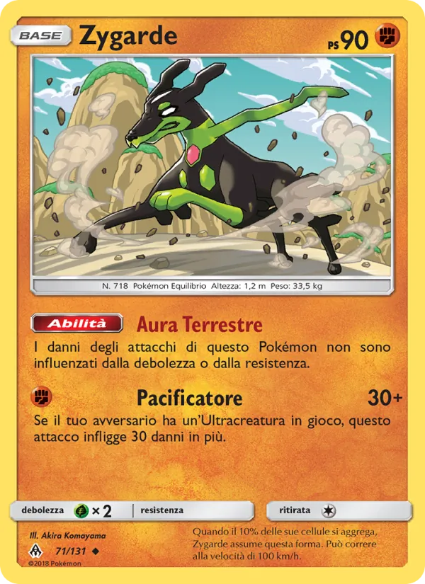 Zygarde Apocalisse Di Luce 71/131