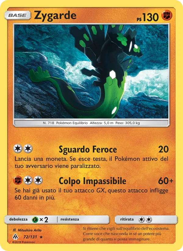 Zygarde Apocalisse Di Luce 72/131