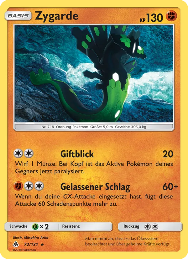 Zygarde Grauen Der Lichtfinsternis 72/131