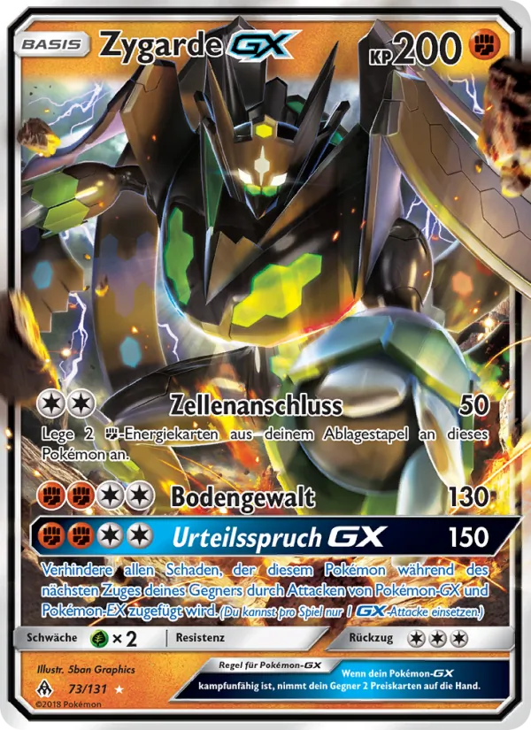 Zygarde GX Grauen Der Lichtfinsternis 73/131