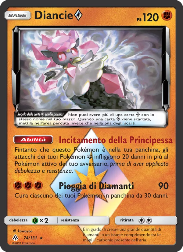 Diancie ◇ Apocalisse Di Luce 74/131