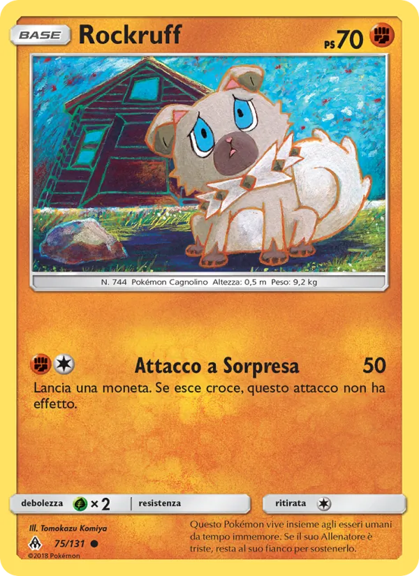 Rockruff Apocalisse Di Luce 75/131