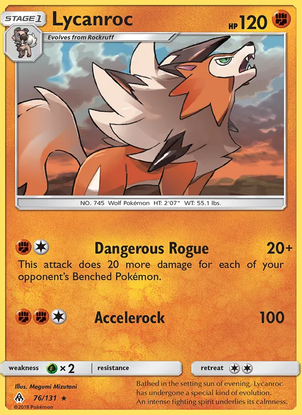 Lycanroc Forbidden Light 76/131