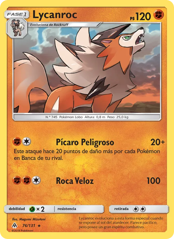 Lycanroc Luz Prohibida 76/131