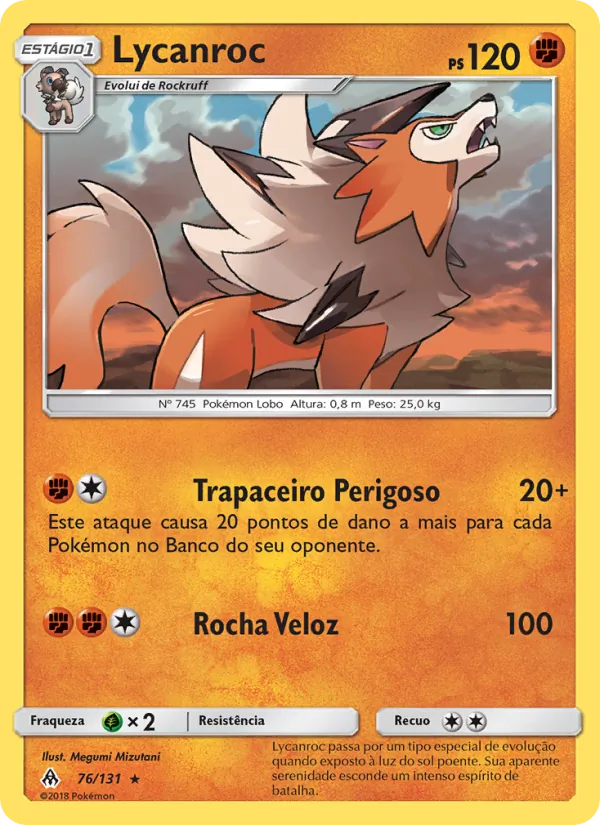 Lycanroc Luz Proibida 76/131