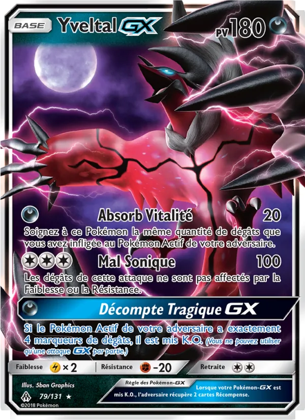 Yveltal GX Lumière Interdite 79/131