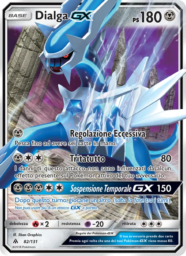 Dialga GX Apocalisse Di Luce 82/131