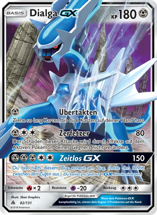 Dialga GX Grauen Der Lichtfinsternis 82/131