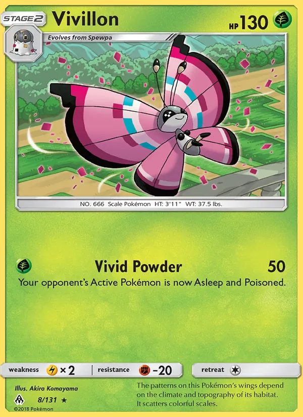 Vivillon Forbidden Light 8/131