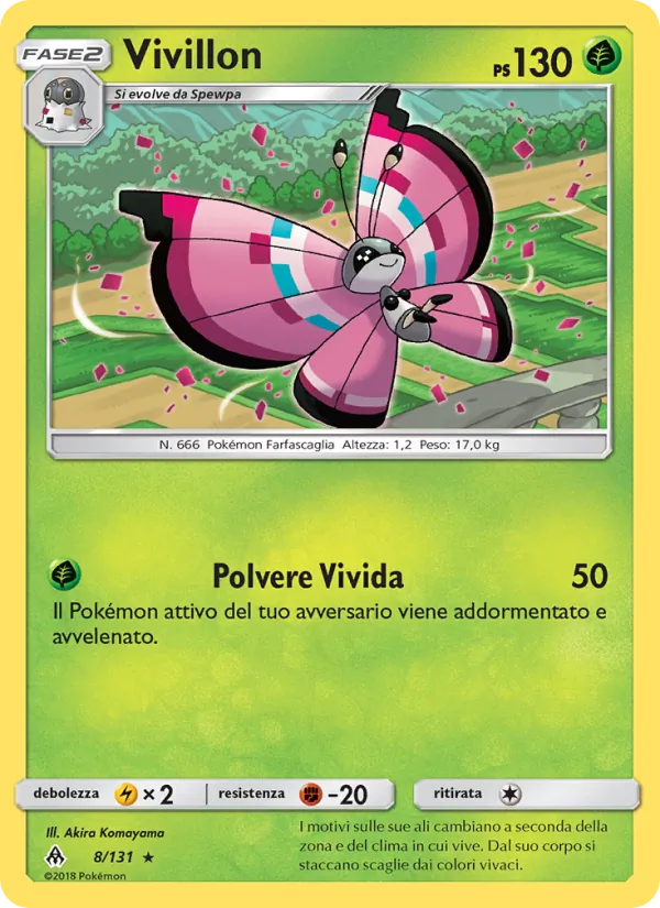 Vivillon Apocalisse Di Luce 8/131