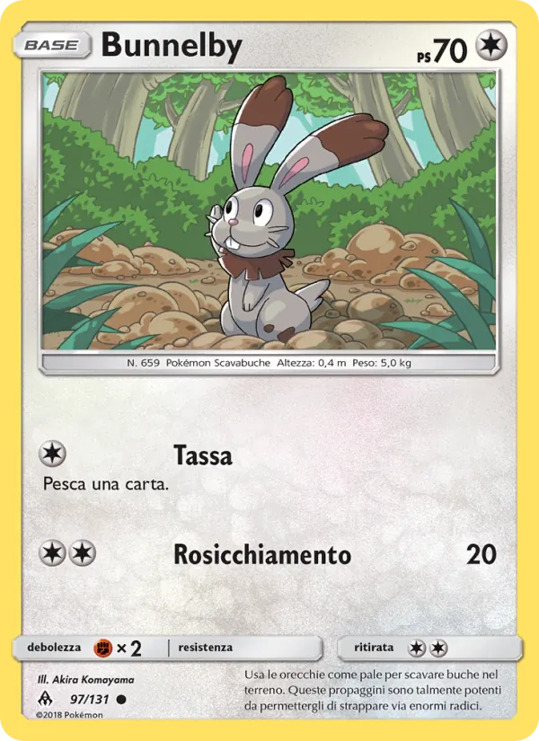 Bunnelby Apocalisse Di Luce 97/131