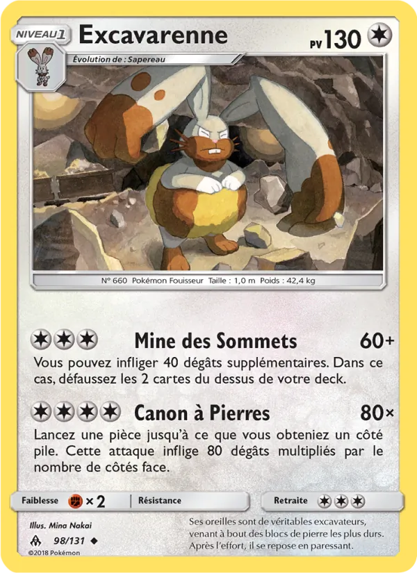 Excavarenne Lumière Interdite 98/131