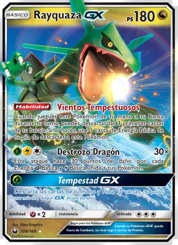 Rayquaza GX Tormenta Celestial 109/168