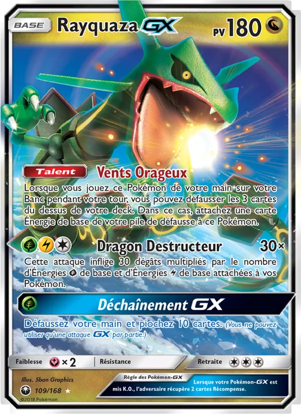 Rayquaza GX Tempête Céleste 109/168