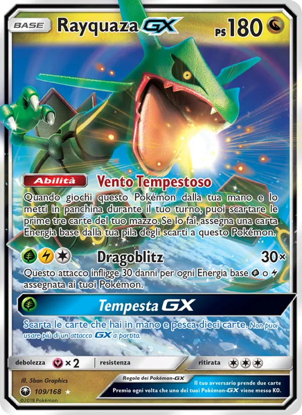 Rayquaza GX Tempesta Astrale 109/168