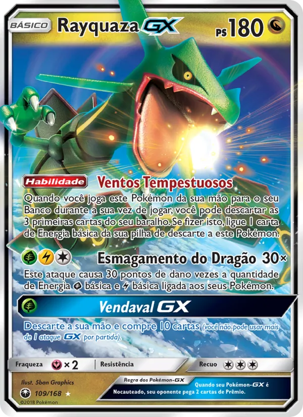 Rayquaza GX Tempestade Celestial 109/168