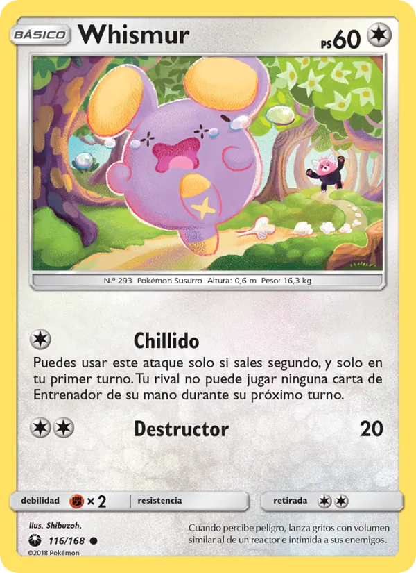 Whismur Tormenta Celestial 116/168