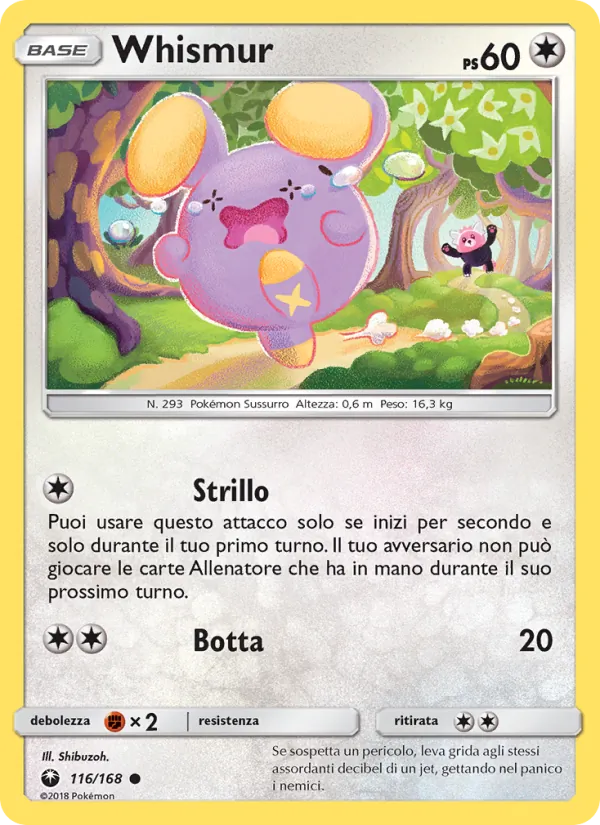 Whismur Tempesta Astrale 116/168