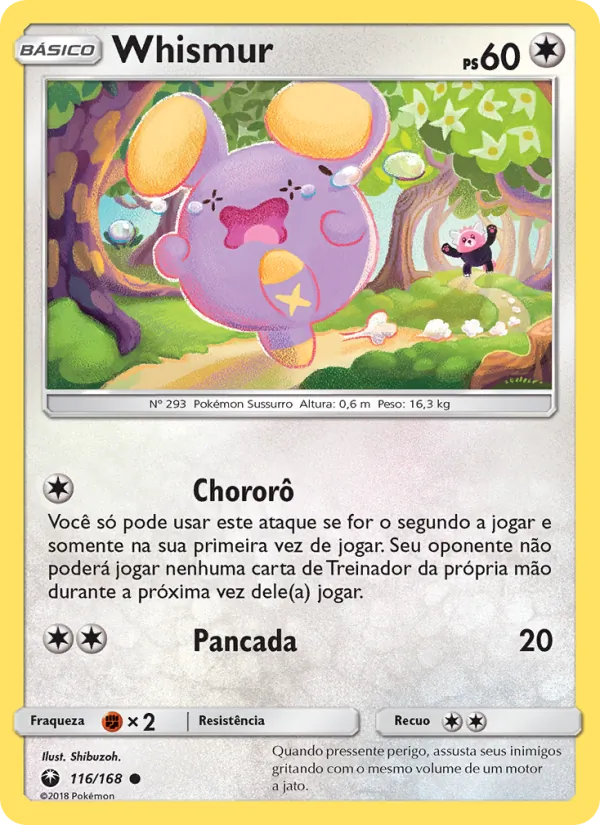 Whismur Tempestade Celestial 116/168