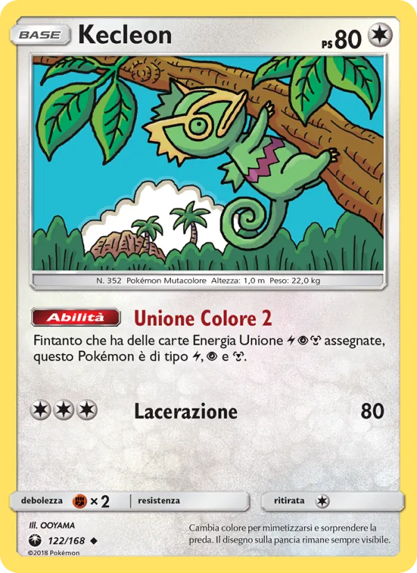 Kecleon Tempesta Astrale 122/168