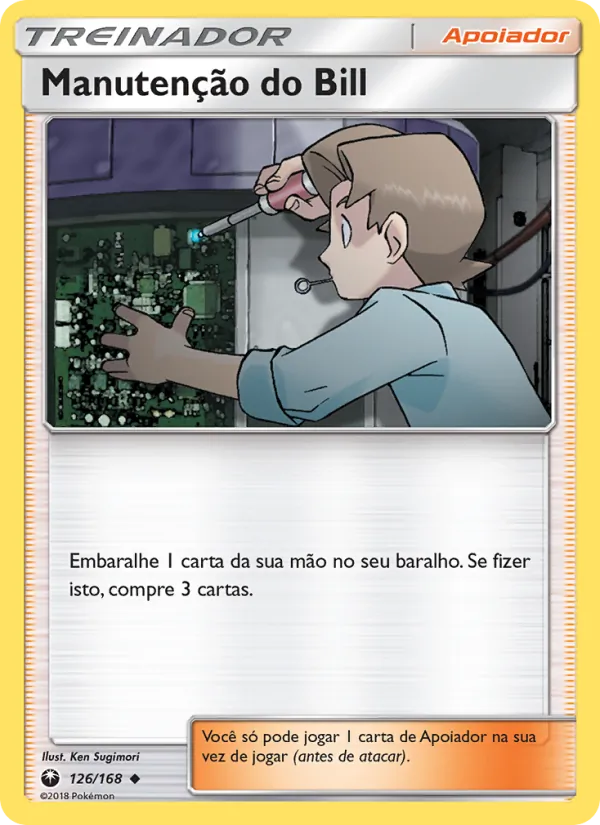 Manutenção do Bill Tempestade Celestial 126/168