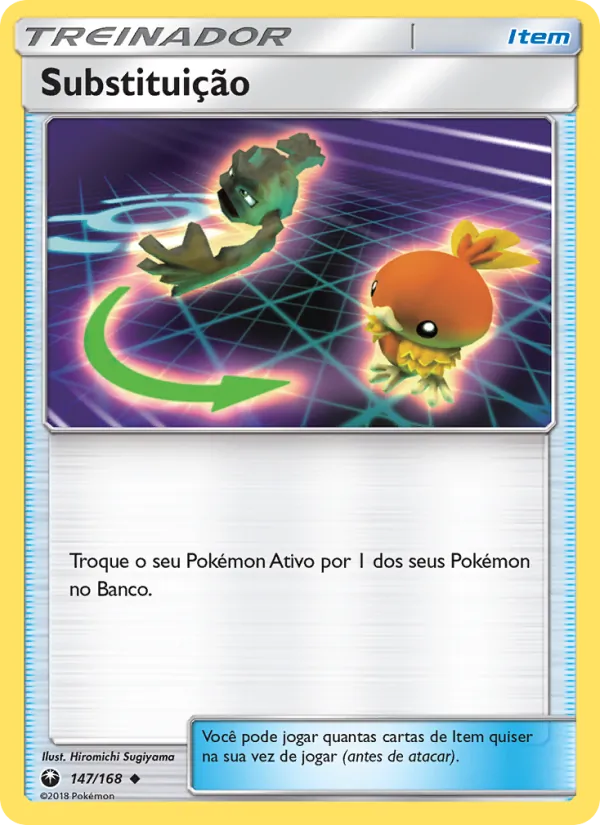 Substituição Tempestade Celestial 147/168