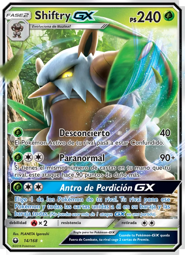 Shiftry GX Tormenta Celestial 14/168