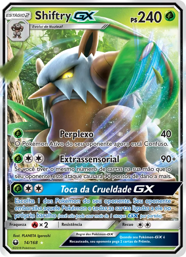 Shiftry GX Tempestade Celestial 14/168