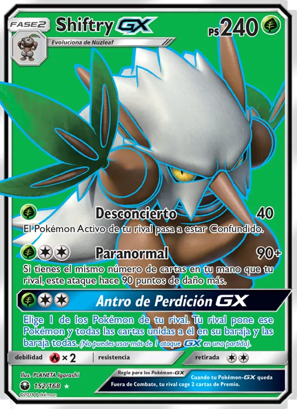 Shiftry GX Tormenta Celestial 152/168