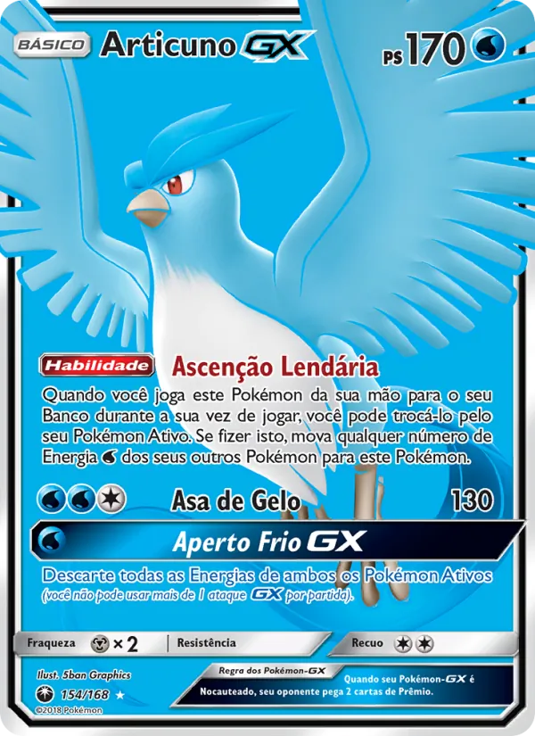 Articuno GX Tempestade Celestial 154/168