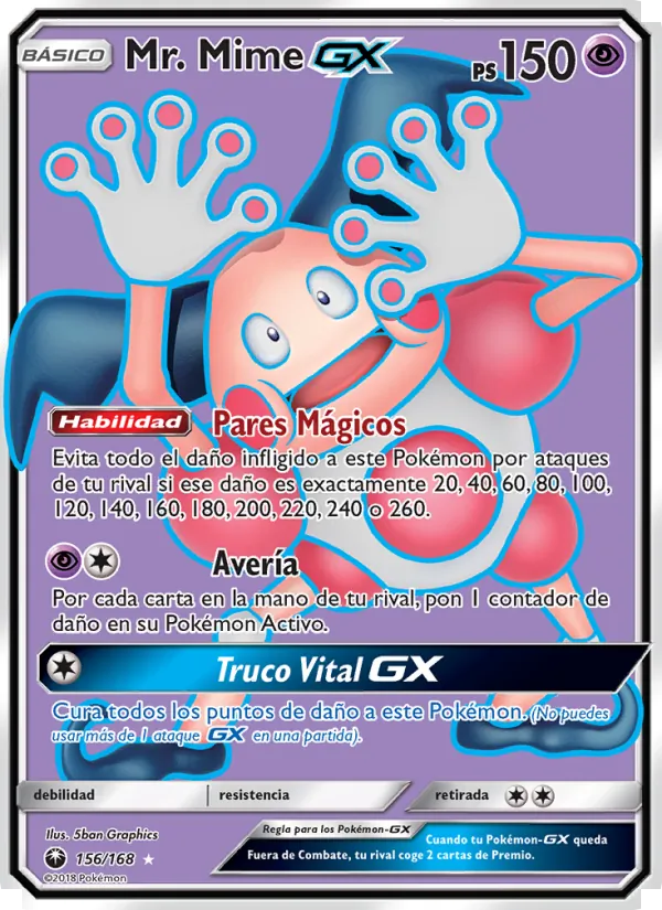 Mr. Mime GX Tormenta Celestial 156/168