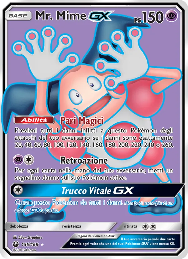 Mr. Mime GX Tempesta Astrale 156/168