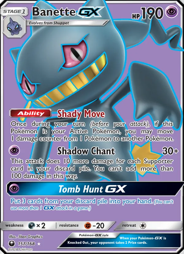 Banette GX Celestial Storm 157/168