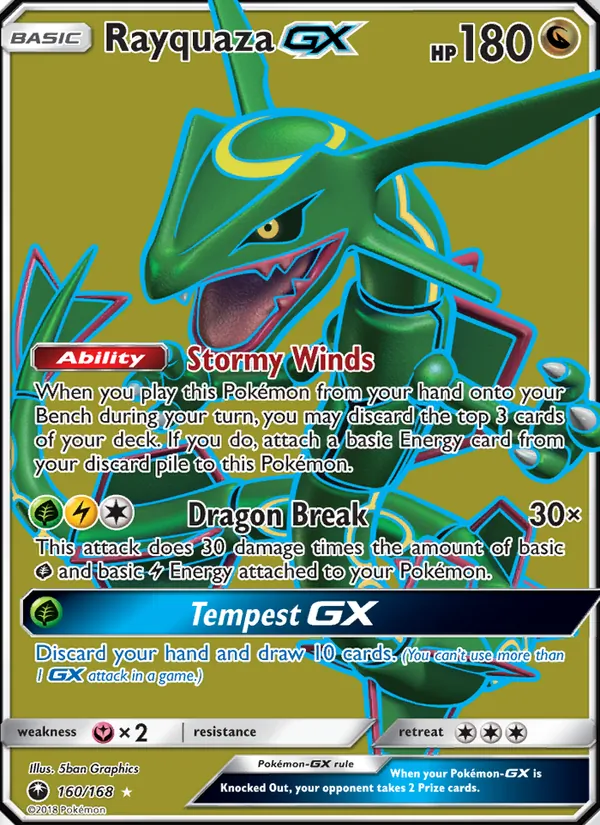 Rayquaza GX Celestial Storm 160/168