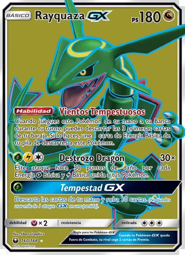 Rayquaza GX Tormenta Celestial 160/168