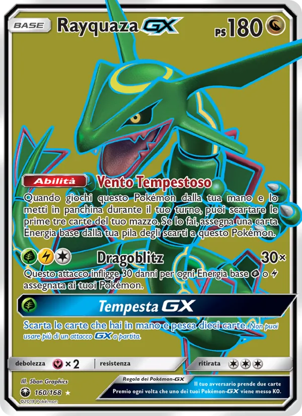 Rayquaza GX Tempesta Astrale 160/168