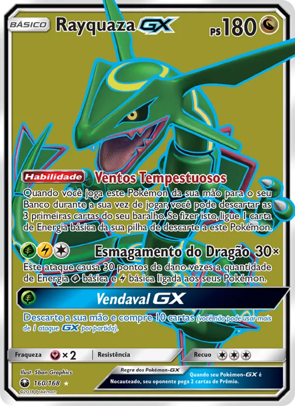 Rayquaza GX Tempestade Celestial 160/168
