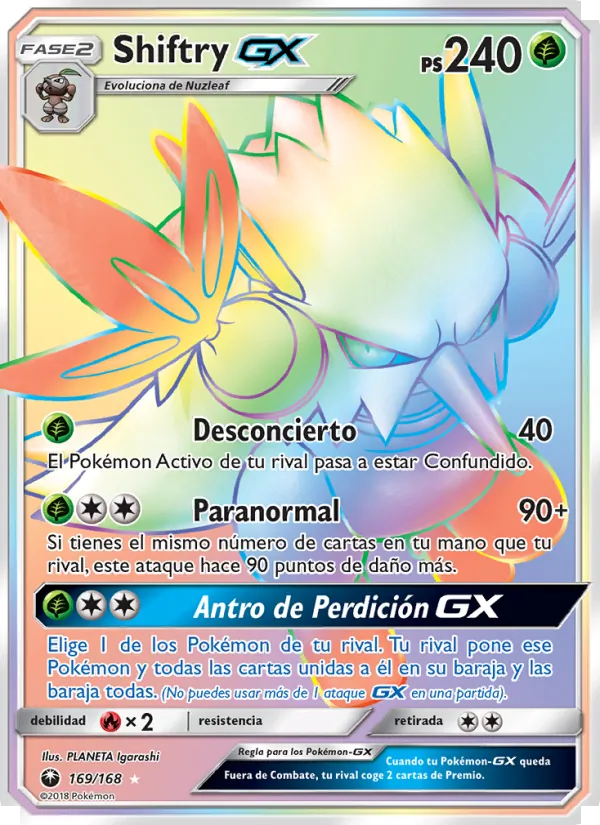 Shiftry GX Tormenta Celestial 169/168