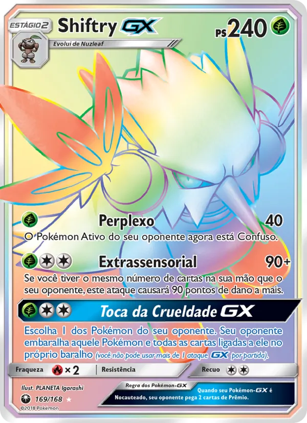 Shiftry GX Tempestade Celestial 169/168