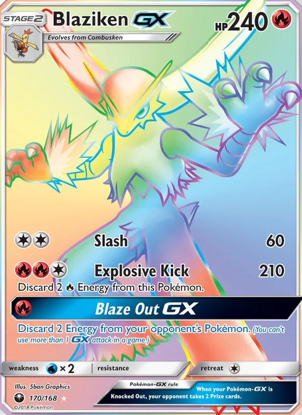 Blaziken GX Celestial Storm 170/168