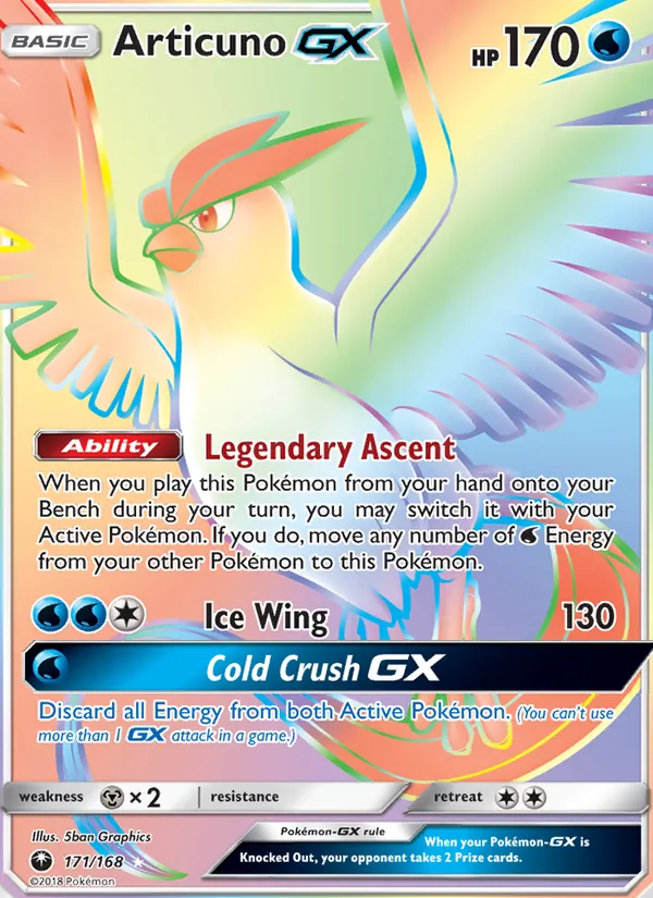 Articuno GX Celestial Storm 171/168