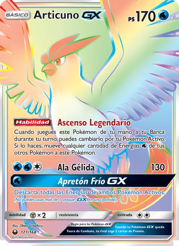 Articuno GX Tormenta Celestial 171/168