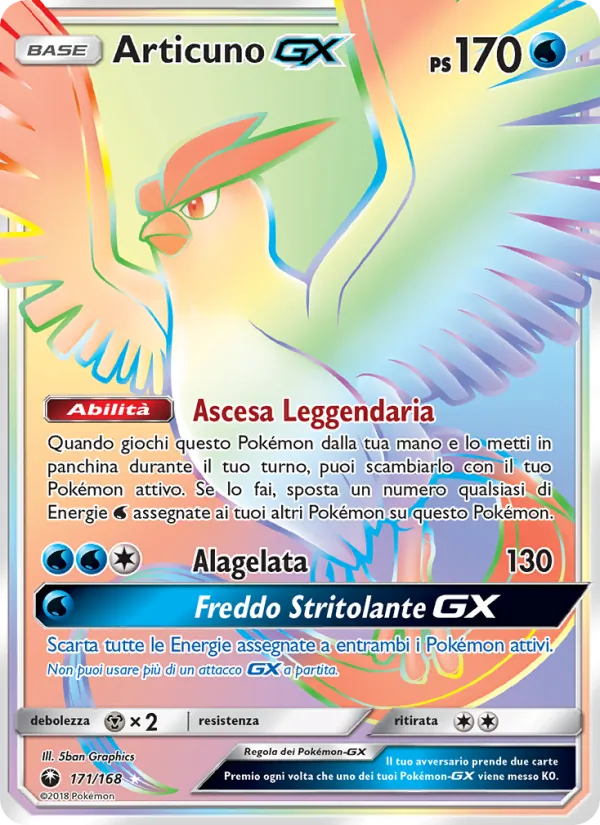 Articuno GX Tempesta Astrale 171/168