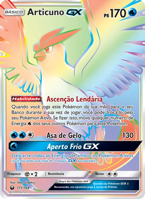 Articuno GX Tempestade Celestial 171/168