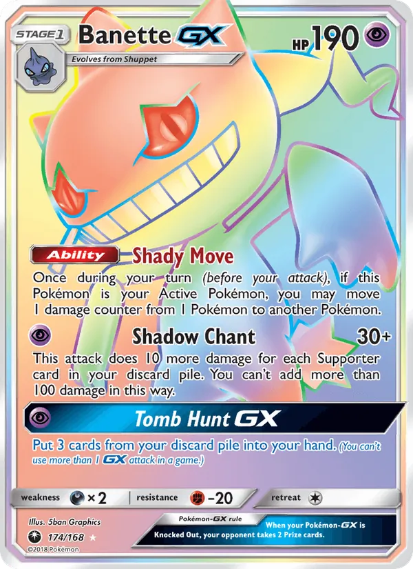 Banette GX Celestial Storm 174/168