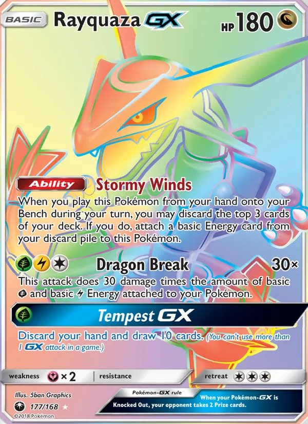 Rayquaza GX Celestial Storm 177/168