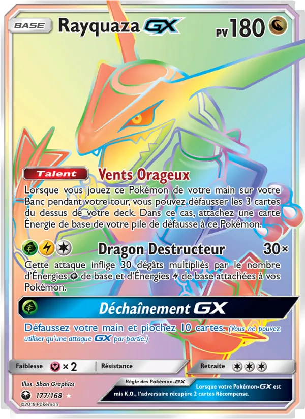Rayquaza GX Tempête Céleste 177/168